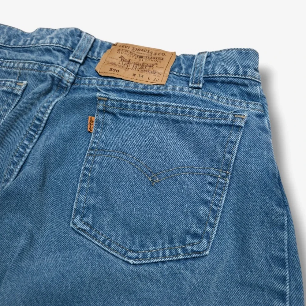 Vintage Levi's Orange Tab Jeans 34 x 32 *Fits 30 x 30 USA Made 1980s 40550-0718